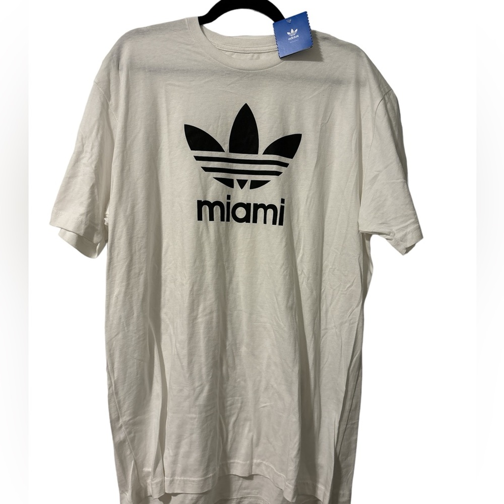 VINTAGE Adidas originals Women’s Miami T-shirt athletic slim fit